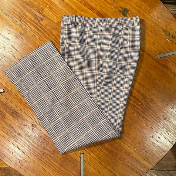 GIORGIO ARMANI 2021 Collection Houndstooth Mid-Rise Pant, Size 12 - Picture 2 of 7